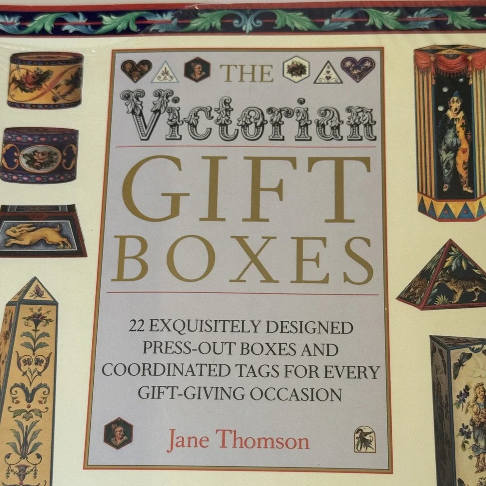 The Victorian Gift Boxes Jane Thomson 22 Press-Out Boxes Tags Hearst Books 1992